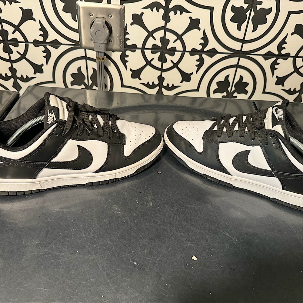 Nike Dunk Low pandas Men's Black and White authentic